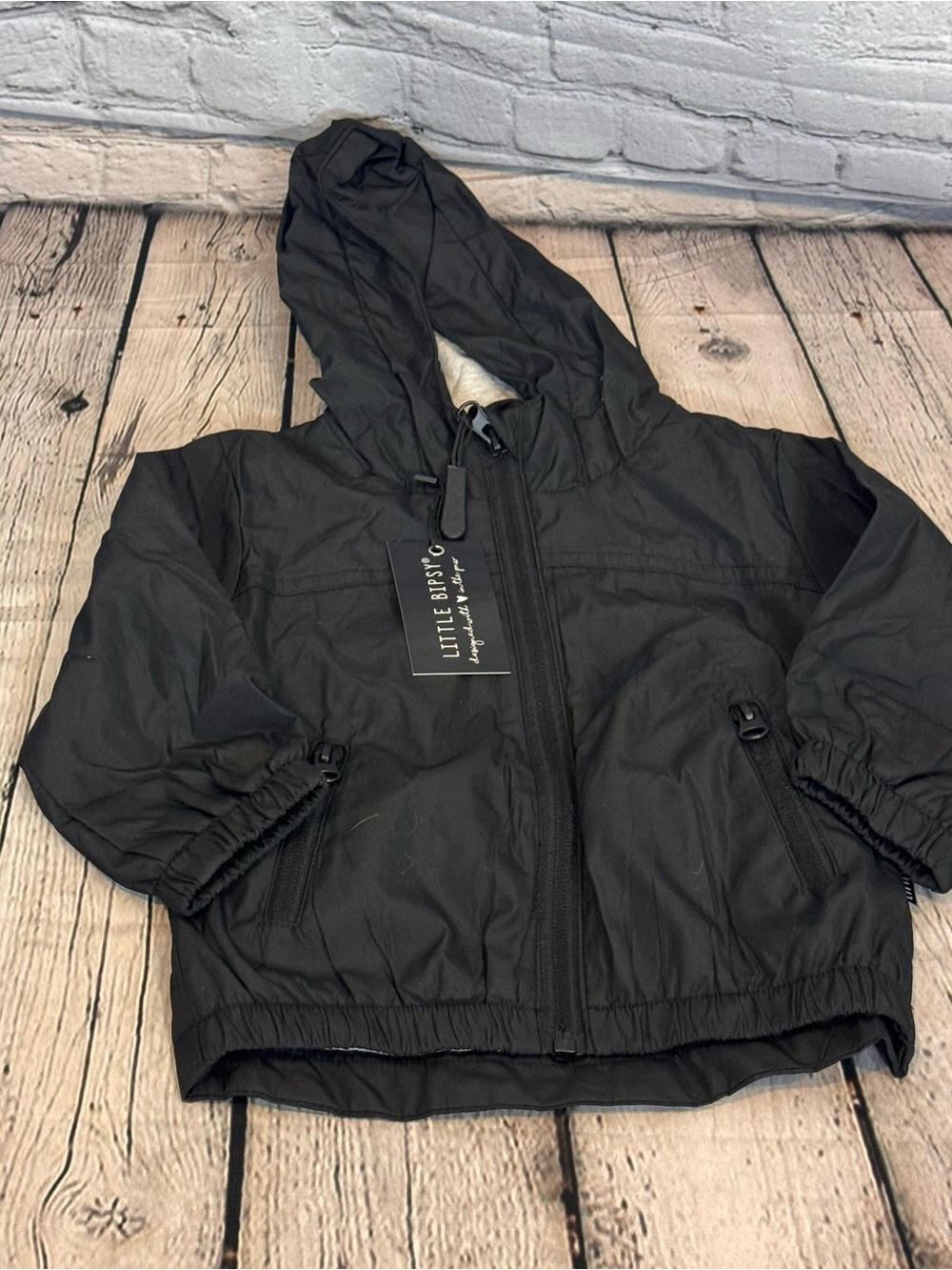 Little Bipsy Black Wind Breaker Jacket